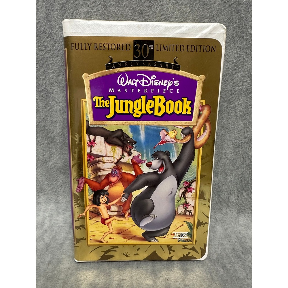 Disney VHS The Jungle Book 30th‎ Anniversary Limited Edition Clamshell 1997